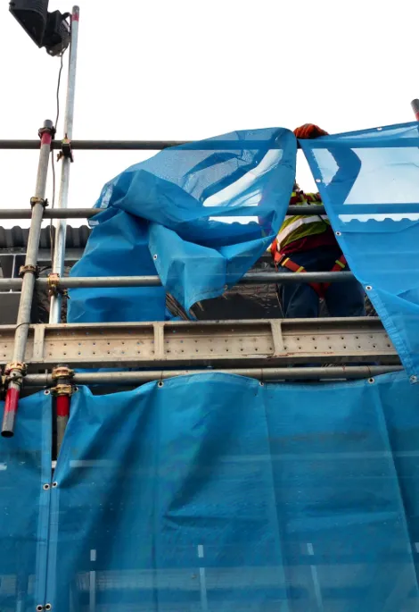 Debris Net Installation