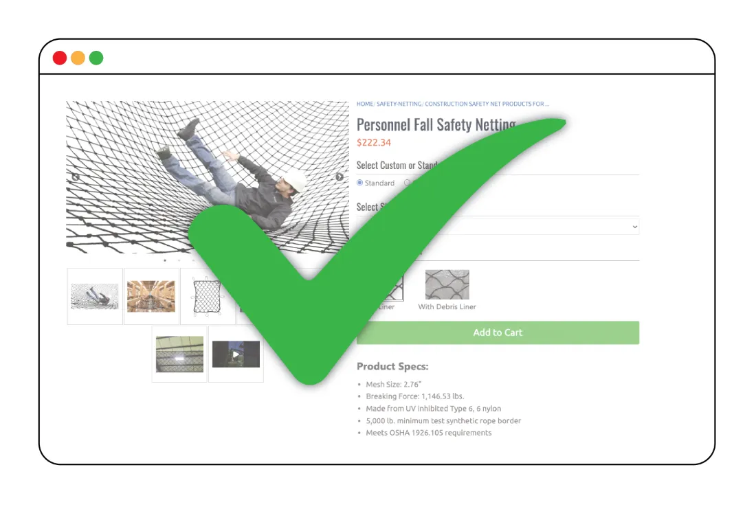 Step 2: Select the Appropriate Fall Safety Netting