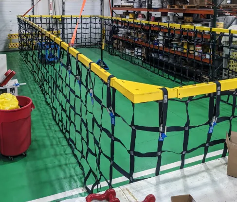 Custom Barrier Net safety setup