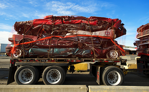 Crushed Car Containment Netting