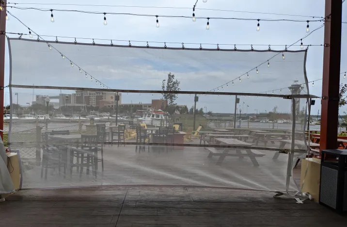 Shade cloth installation