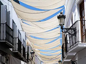 Shade cloth outdoor use