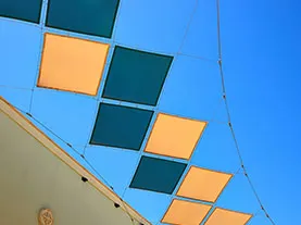 Shade cloth playground