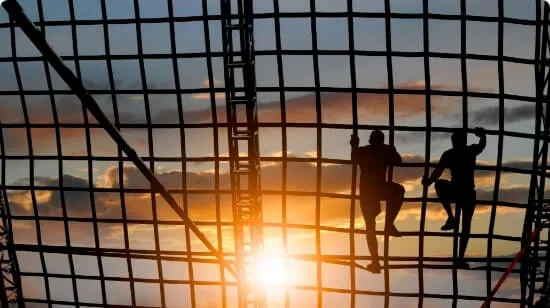 Netting used on a side of a boat