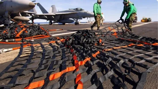 Netting used by military personnel