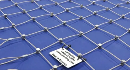 Netting made out of steel