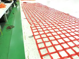 Cargo netting with snap hooks