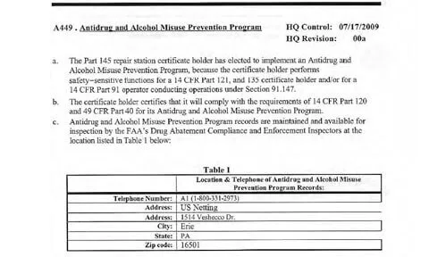 Drug & Alcohol Program