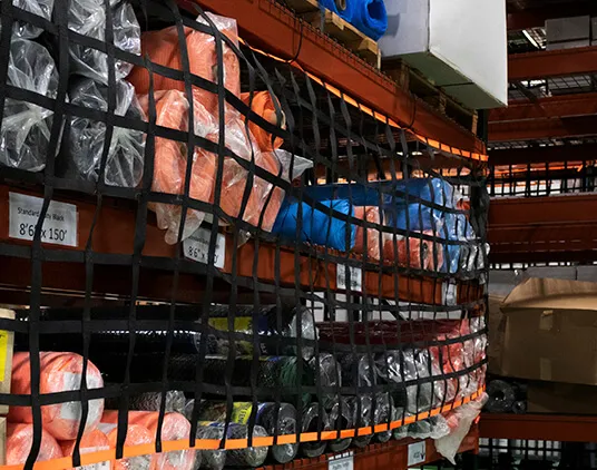 Pallet Rack Barrier Netting