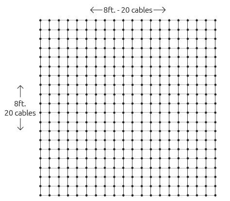 4-inch mesh size diagram